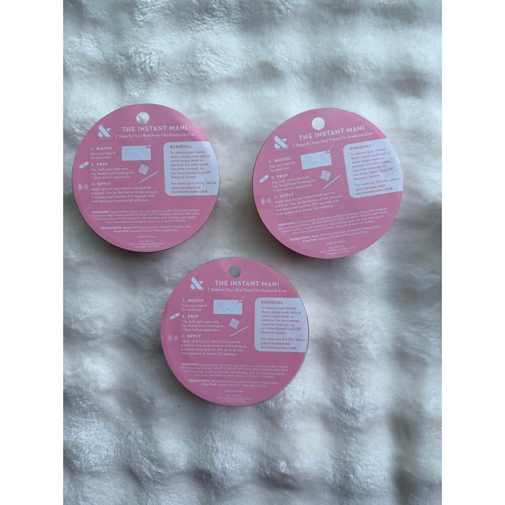 Olive & June Instant Mani Press-On Nails Lot of 3 - Picture 5 of 5